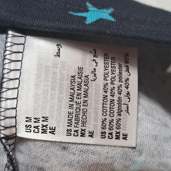 Karen Scott Short Sleeve Star Power Top Medium - Picture 6 of 7